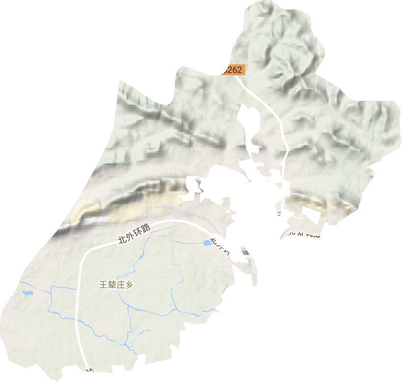 王輦莊鄉地形圖