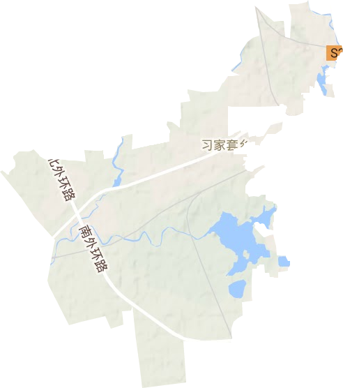 習(xí)家套鄉(xiāng)地形圖