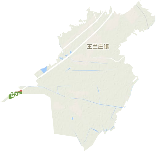 王蘭莊鎮地形圖