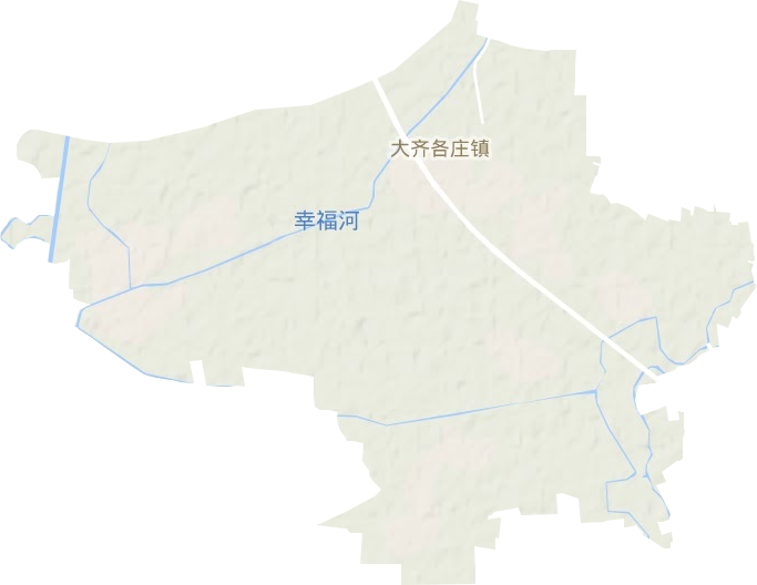 大齊各莊鎮地形圖