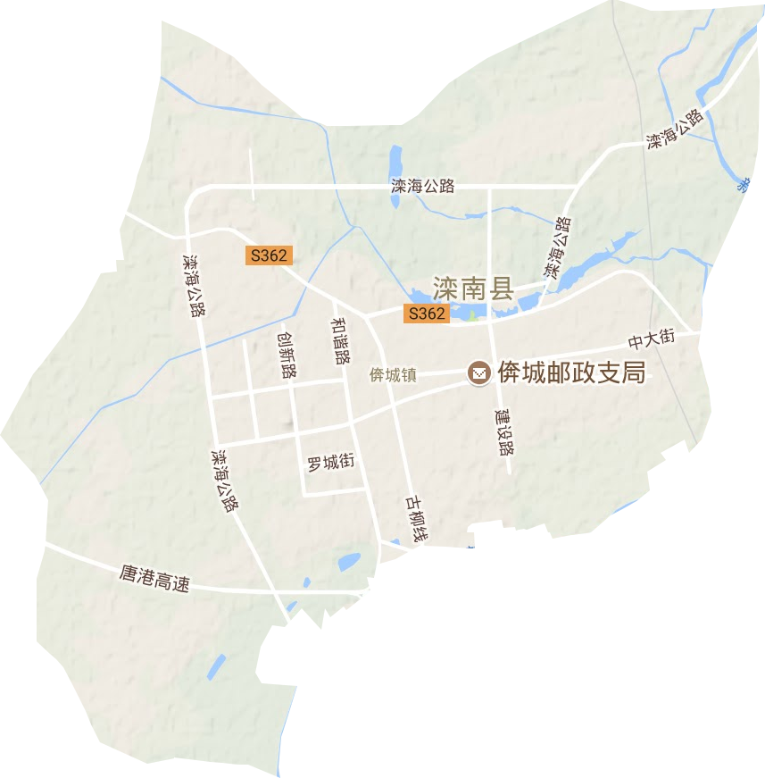 倴城鎮地形圖
