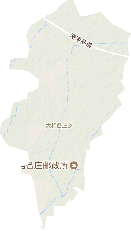 大相各莊鄉地形圖