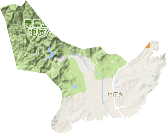 杜莊鎮地形圖