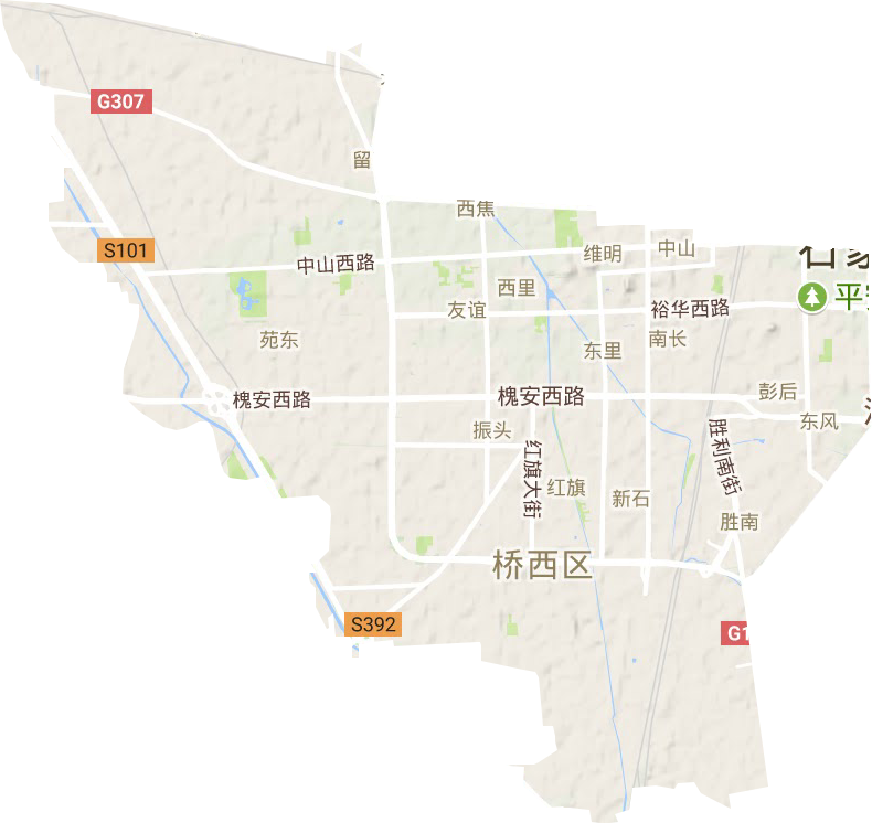 橋西區地形圖