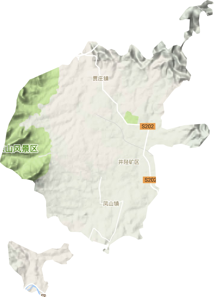井陘礦區地形圖