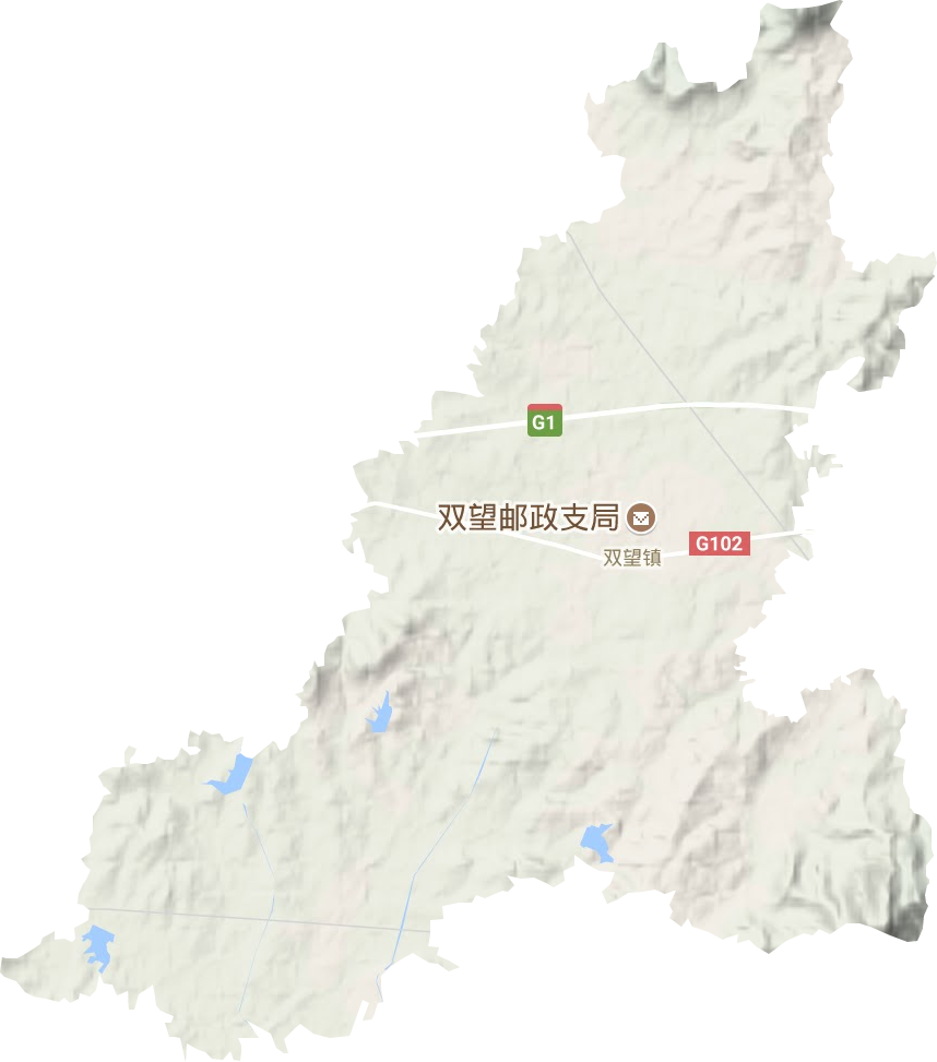 雙望鎮(zhèn)地形圖