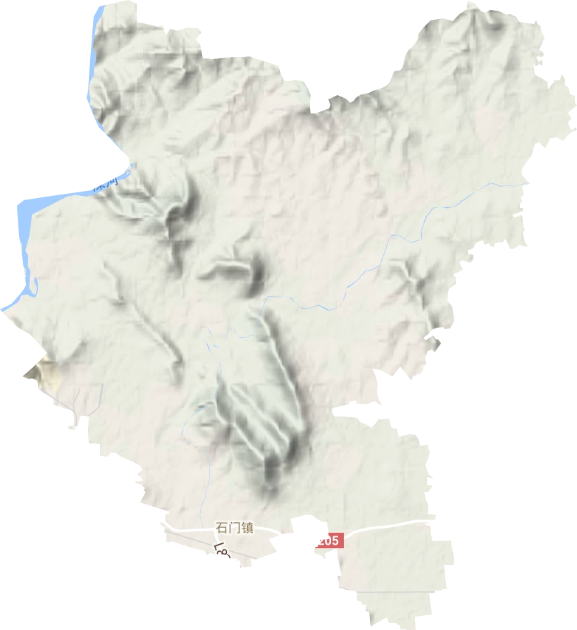 石門鎮地形圖