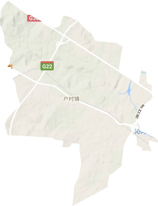戶村鎮(zhèn)地形圖