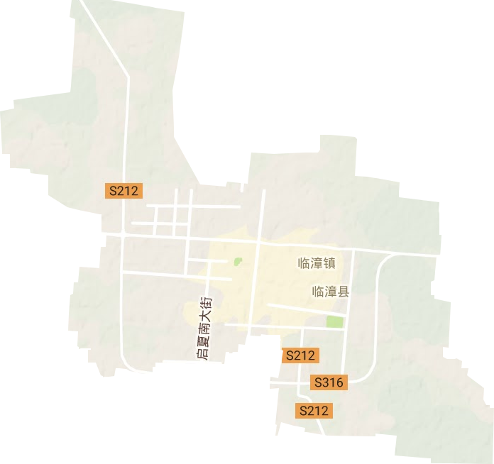 臨漳鎮(zhèn)地形圖