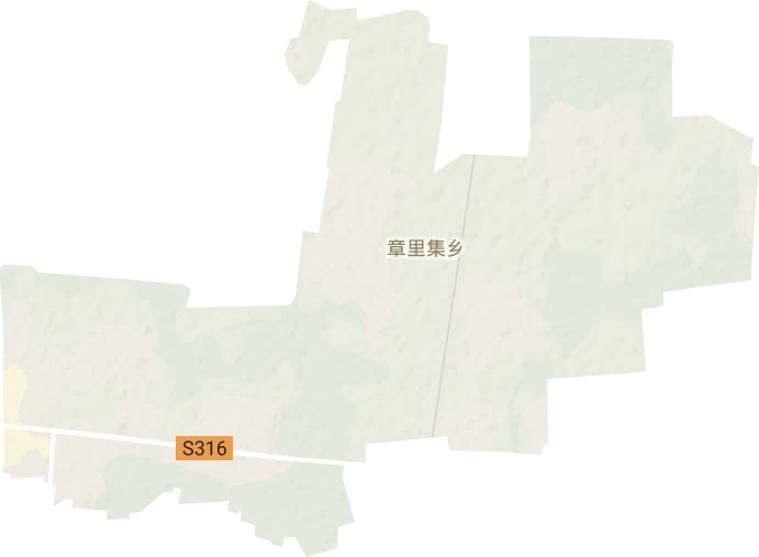 章里集鄉地形圖