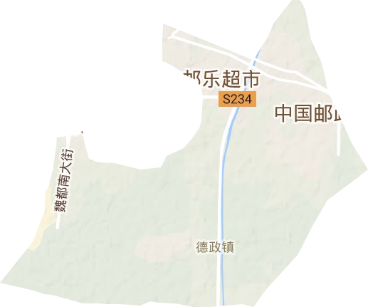 德政鎮地形圖