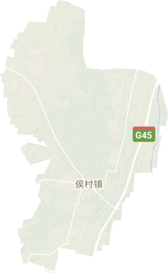 侯村鎮地形圖