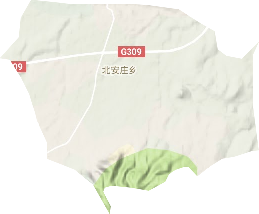 北安莊鄉(xiāng)地形圖