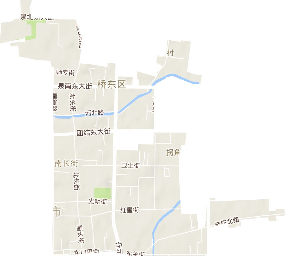 南長街街道地形圖
