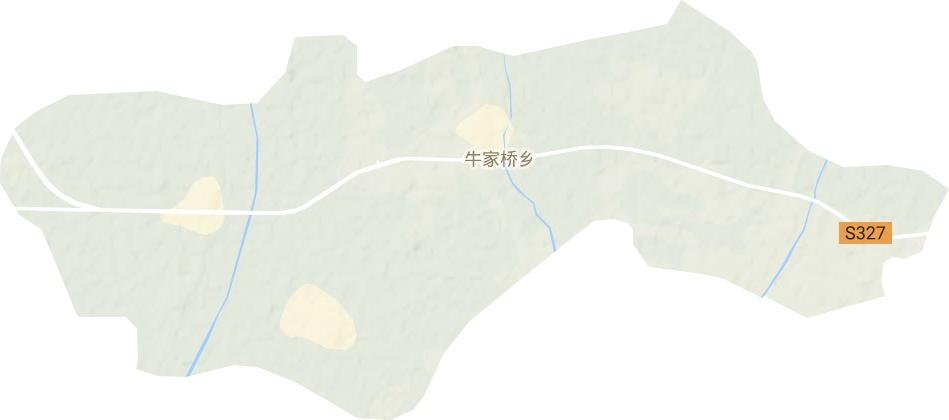 牛家橋鄉(xiāng)地形圖