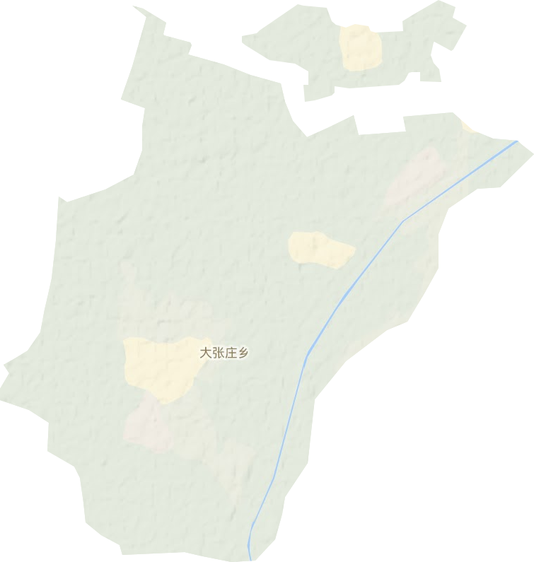 大張莊鄉地形圖