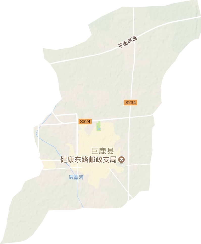 巨鹿鎮(zhèn)地形圖