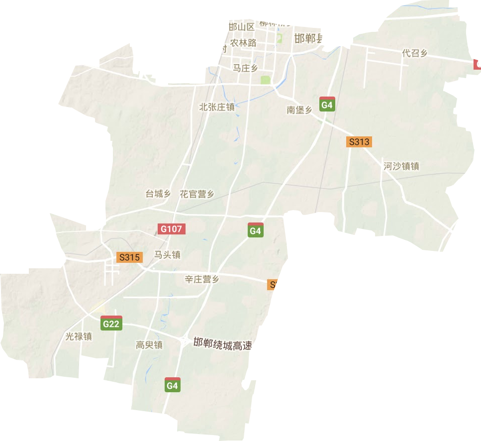 邯山區(qū)地形圖