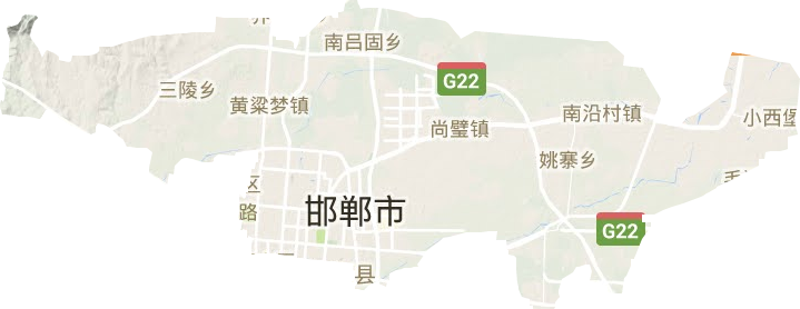 叢臺區(qū)地形圖