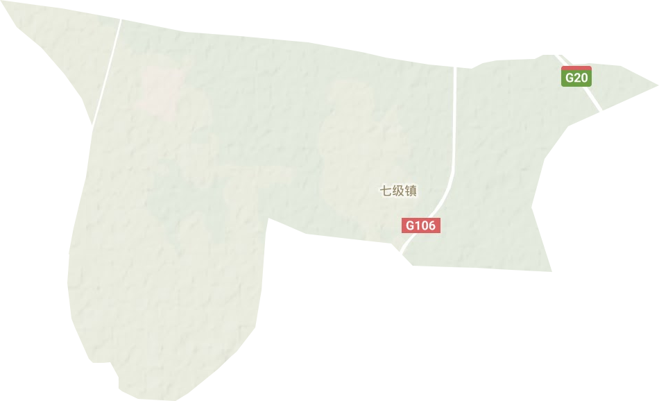 七級鎮地形圖