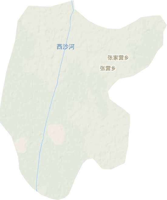 張家營鄉地形圖
