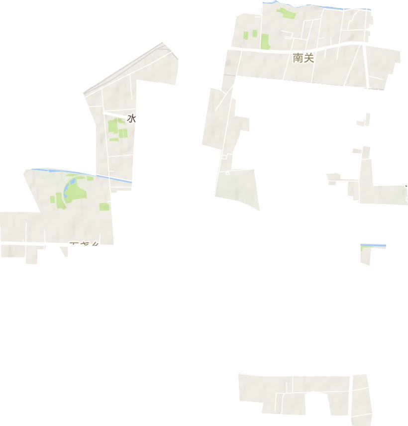 南關街道地形圖