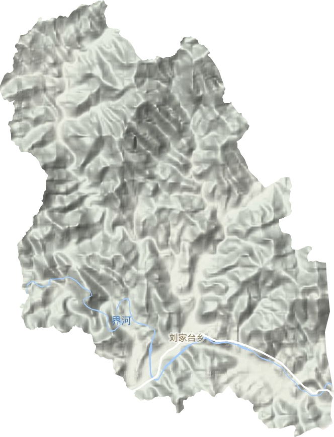 劉家臺鄉(xiāng)地形圖
