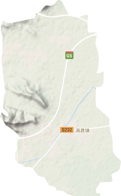 高昌鎮地形圖