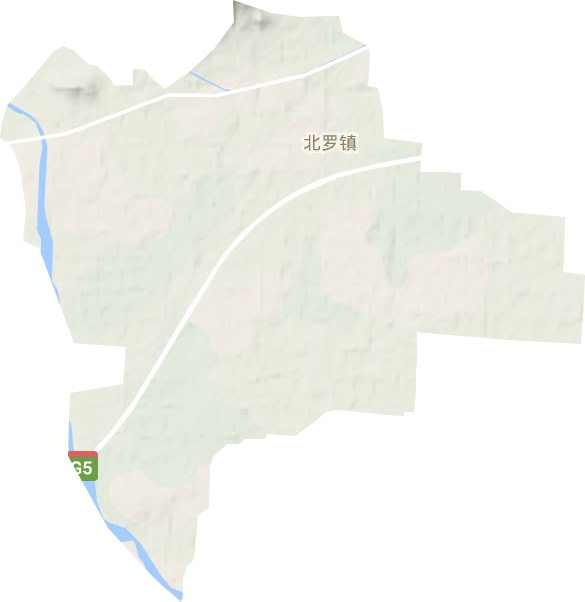 北羅鎮地形圖