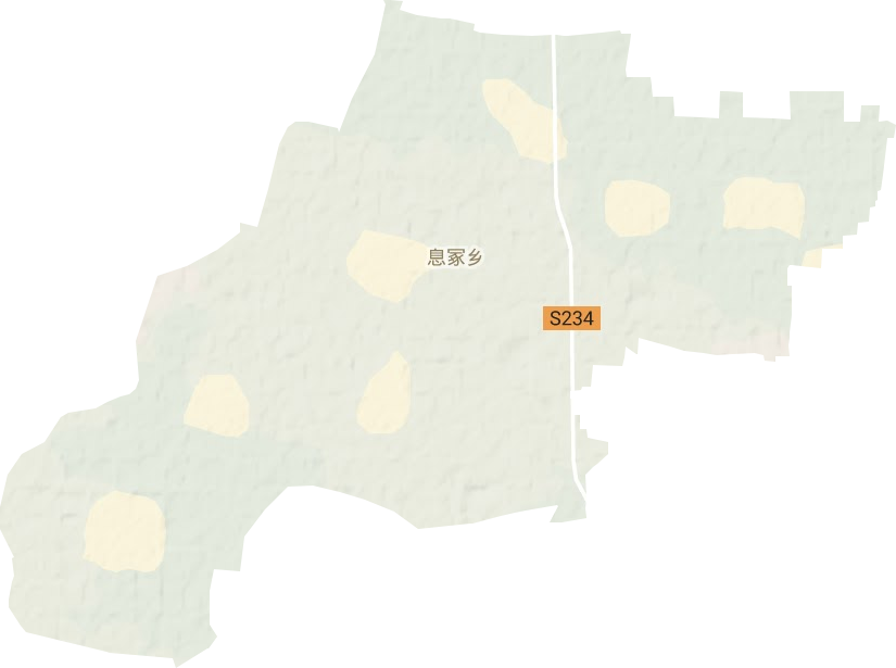 息冢鎮地形圖
