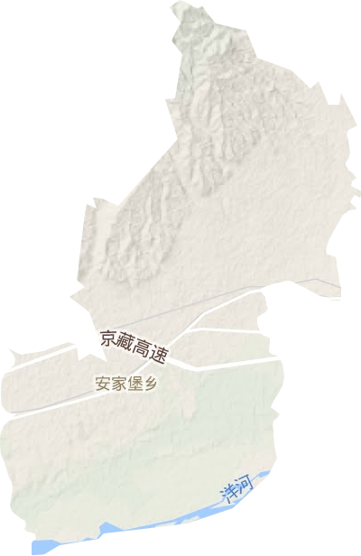 安家堡鄉(xiāng)地形圖