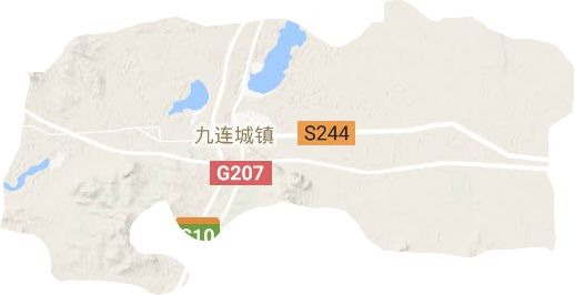 九連城鎮地形圖