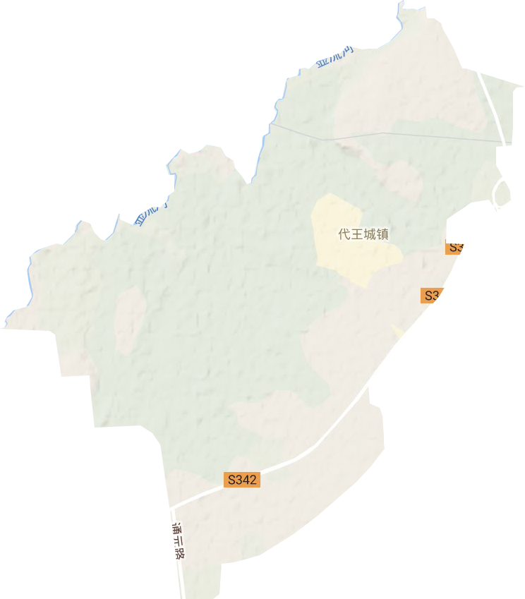 代王城鎮地形圖