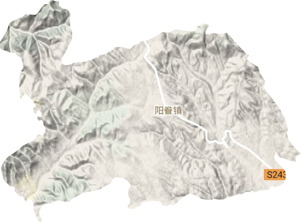 陽眷鎮地形圖
