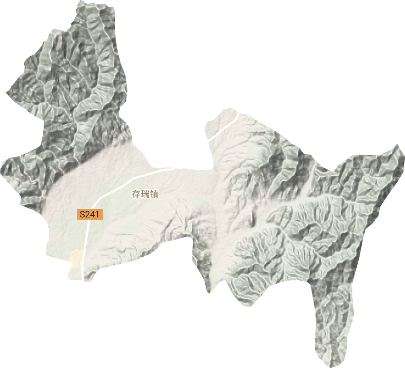 存瑞鎮(zhèn)地形圖