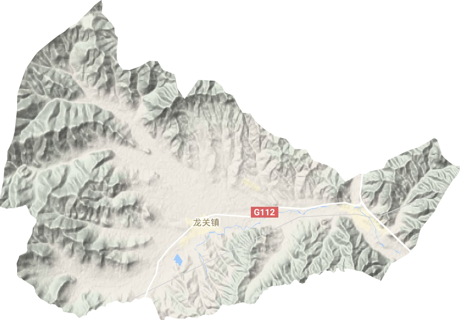 龍關鎮地形圖