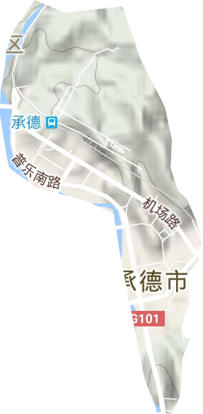 橋東街道地形圖