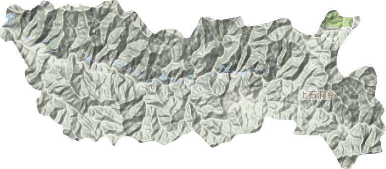 上石洞鄉地形圖