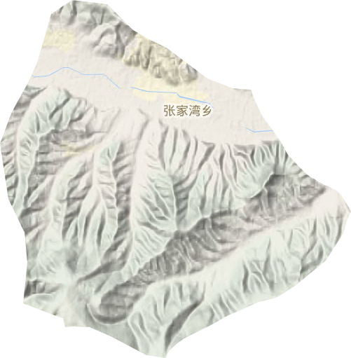 張家灣鄉地形圖