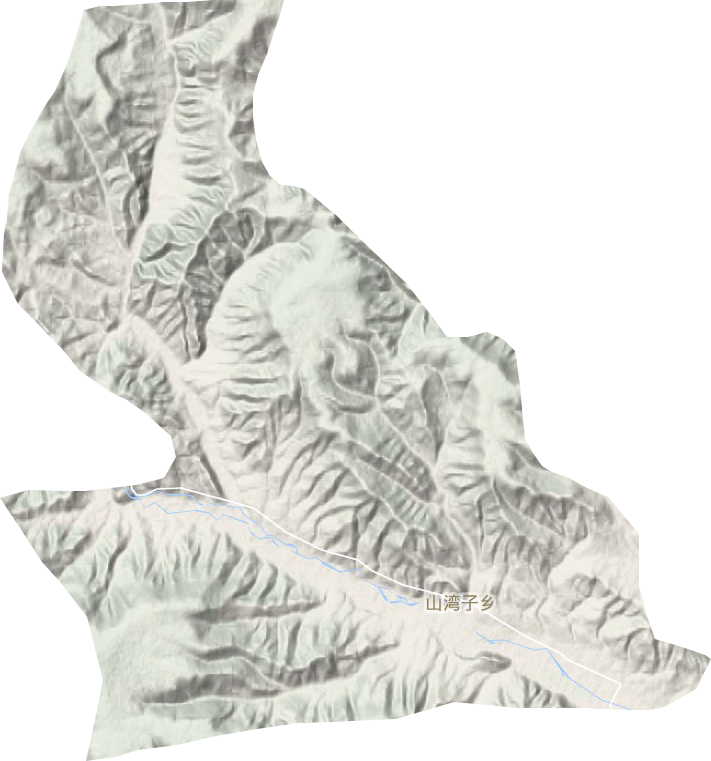 山灣子鄉(xiāng)地形圖