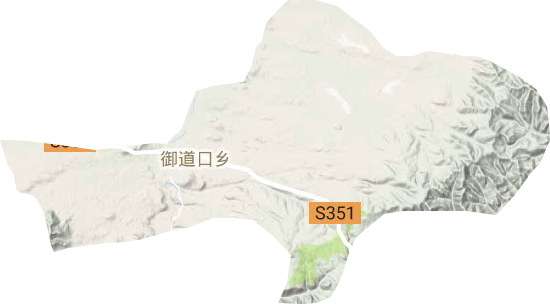 御道口鄉(xiāng)地形圖