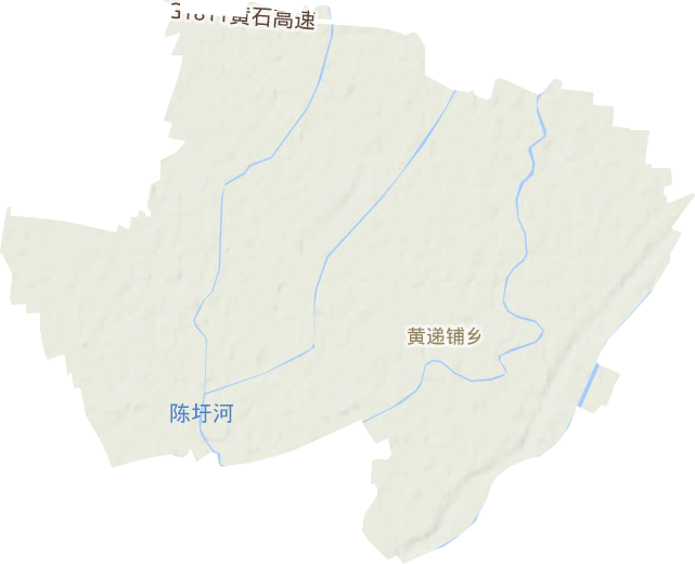 黃遞鋪鄉地形圖