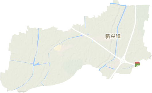 新興鎮(zhèn)地形圖