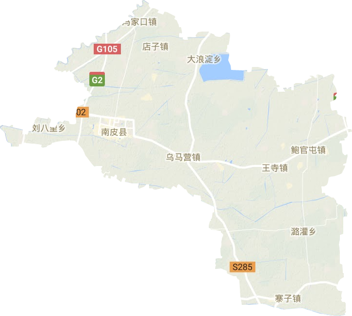 南皮縣地形圖
