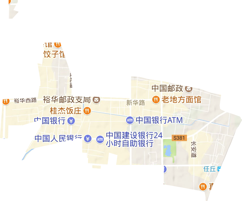 新華路街道地形圖