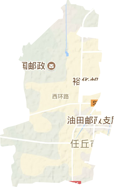 西環路街道地形圖