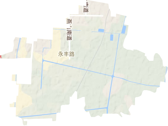永豐路街道地形圖