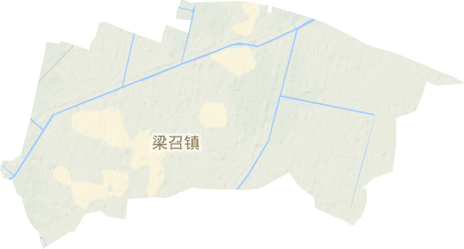 梁召鎮地形圖