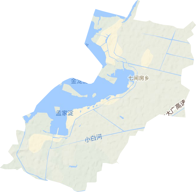 七間房鄉(xiāng)地形圖
