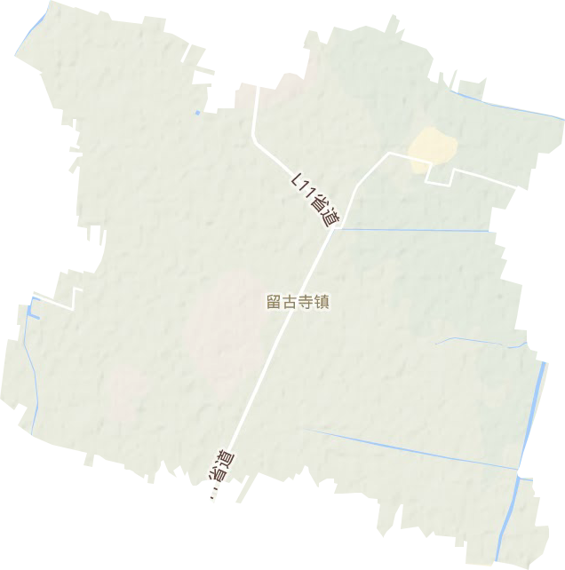 留古寺鎮(zhèn)地形圖